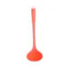 Cuchara de silicona de una sola pieza color transparente cuchara para sopa concha de sopa utensilios de cocina para el hogar cuchara de silicona china