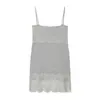 Venda Quente Internacional AliExpress Chegada Nova Primavera 2026 Vestido Mini Patchwork de Renda Elegante Moda 5039354