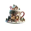 Amazon Transfronterizo Navidad Taza de Café Personalizada Creativa Iglú Hombre de Jengibre Acrílico Colgante Plano Decoración