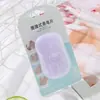 50 piezas de pastillas de jabón portátiles desechables para exteriores, mini pastillas para lavado de manos, artículos de viaje, pastillas de jabón para exteriores en caja