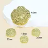 Botones Grandes de Metal Exquisitos con Forma Botones Pequeños Irregulares Cóncavos-Convexos Botones Decorativos de Abrigo de Lana Combinan con Todo