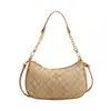 Bolso cruzado para mujer estampado casual de un solo hombro nicho versátil bolso cruzado con cadena bolso tote moderno y de moda