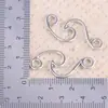 Pingente de Liga de Zinco Oca Vintage Antigo de Prata com Anel Duplo Encaixável para DIY Charme de Pulseira Acessórios de Colar Venda por Atacado