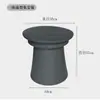 Mesa de Centro Redonda de Fibra de Vidrio Mesa Auxiliar para Apartamentos Pequeños, Simple y Lujosa, Mesa de Ocio para Balcón Exterior, Impermeable