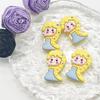Accesorios de resina hechos a mano de princesas para hacer tú mismo, crema de pegamento, carcasa de teléfono móvil, accesorios para el cabello para niños, pegatinas de papelería para tazas de agua