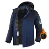 CrossOzon Tamanho Grande Outono e Inverno Nova Jaqueta de Algodão Quente Masculina com Veludo Espesso à Prova de Vento à Prova d'Água para Montanhismo ao Ar Livre Masculina