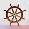 Venda quente transfronteiriça decoração de parede de leme de madeira decoração de pingente de navio pirata artesanato de praia caixa de buxo para quarto