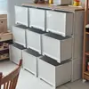 Gabinetes de Almacenamiento Tipo Cajón Se Pueden Apilar con Cajas de Almacenamiento para Juguetes de Niños, Cajas Transparentes Multicapa para Ropa y Artículos Varios