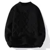 Comércio Exterior Outono/Inverno Novo Moda Masculina Suéter de Tricô Trançado Cardigã Moda Masculina Europeia/Americana Tendência Casual Camada Base Tricô