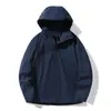 Chaqueta de Montañismo con Capucha a Prueba de Viento e Impermeable Estilo Pareja Sellada Térmicamente Ropa Exterior Deportiva al Aire Libre para Hombre Primavera y Otoño