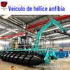 Transporte de material de pessoal em espiral anfíbia pântano de praia veículo de propulsão espiral anfíbia máquinas em espiral anfíbia