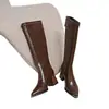 Botas Largas para Mujer, Nuevas Versátiles 2025 Estilo Coreano Tubo Alto Delgadas, Botas Largas Blancas por Encima de la Rodilla Celebridad de Internet