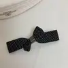 Pinza para el pelo de lunares estilo coreano con lazo, de alta gama y elegante, adecuada para recogidos en la parte posterior de la cabeza, pinza de resorte, pinza banana, accesorio para el cabello versátil para el uso diario