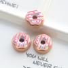 Simulación de comida y juego Donut Joyería Accesorios de bricolaje Crema Pegamento Carcasa de teléfono móvil Belleza Llavero Colgante Materiales hechos a mano