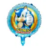 Sonic el Erizo Globo Carat Forma de Sonic Boy Dibujo Animado Arreglo para Fiesta de Cumpleaños Infantil Globo Venta al por Mayor