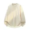 Sudadera holgada extragrande para hombre, nuevo modelo 2026, camiseta básica holgada de manga larga para primavera, otoño e invierno, ropa para hombre