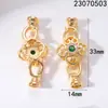 Fecho para Colar de Pérolas Zircônia Esmagada Verde Fecho Vintage Acabamento Feito à Mão Conector Fecho Corrente de Suéter Acessórios DIY