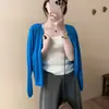 Cardigan Fino de Otoño Temprano Li Dopamina Pequeño Hueco 2025 Nuevo Dulce Temperamento Que Reduce la Edad Adelgazante Top de Manga Larga