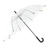 Guarda-chuva transparente guarda-chuva fosco guarda-chuva de dupla utilização para chuva e chuva cabo longo guarda-chuva grande influenciador estudantil feminino ins guarda-chuva avançado