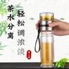 Fabricantes de origen gran capacidad creativo moda nuevo portátil taza de vidrio de alto borosilicato taza de separación de té