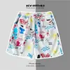 Shorts de Playa Hawaianos Estilo Americano Secado Rápido Corte Holgado Versátiles de Pareja Modernos de Longitud Media Shorts Juveniles Directo del Fabricante