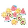 Pegatinas adhesivas creativas de frutas con dibujos animados de n-time, etiquetas adhesivas con forma de mensaje para estudiantes
