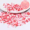 Contas de cor de gel de creme faça você mesmo, grãos de açúcar, frutas, amor, peças de cerâmica macia, material de cartão Goo, grampo de cabelo feito à mão, acessórios de cabelo