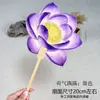 Leque Chinês com Tema de Lótus, Leque Cultural e Criativo com Caligrafia Chinesa, Leque Redondo em Estilo Antigo em Branco, Leque Redondo Espesso de Lótus, Leque Criativo com Pintura Chinesa Tradicional