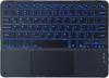 Teclado táctil bluetooth de 10 pulgadas 7 pulgadas teclado luminoso colorido teclado bluetooth de tres colores teclado de tres sistemas caja de ratón