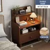 Mesita de noche para apartamentos pequeños, Gabinete de almacenamiento moderno y simple para mesita de noche en el dormitorio del hogar, Fácil almacenamiento y organización