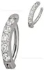 Guanzhuniu Titanio Astm F-136 Joyería para Piercings Anillo para Ombligo Hebilla Fila Simple Diamante Clavo para Ombligo Venta Directa de Fábrica Mayorista