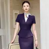 Conjunto de Traje de Moda de Verano 2026 para Mujer, Corte Delgado, Traje de Falda Profesional para el Trabajo para Empleados de Joyería