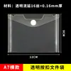 Bolsa para Archivos A5 Bolsa con Broches Bolsa para Información de Archivos Bolsa para Recibos Bolsa para Lápices Bolsa para Boletos Bolsa Publicitaria Transparente a5 Bolsa para Papelería