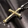 Explosiones de comercio electrónico transfronterizo 2023 collar de cruz multicolor con múltiples diamantes colgante para hombre coreano accesorios de moda para hombre al por mayor