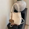 Bolsos de Mano Pequeños de Moda para Mujer Verano 2025 Nuevo Bolso Bandolera Versátil Estilo Coreano Tipo Cubo