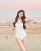 Maiô de Verão Estilo Resort de Alto Nível Feminino Maiô Biquíni de Uma Peça Alça Justa Drop Shipping