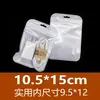 Bolsas Transparentes Auto-Sellantes, Bolsas Perladas Blancas, Empaques con Cierre Zip-Lock, Bolsas Láser, Bolsas de Empaque Escarchadas, Bolsas Selladoras para Joyería