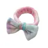 Diadema Maquillaje Cuidado de la Piel Diadema Lavado Facial Diadema Niña Diadema Cabello Desenfocado Diadema Spa Set de Pulseras Diadema para Lavado Facial