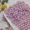Cuentas Sueltas de Imitación de Perla Abs Coloridas No Porosas Accesorios de Relleno con Pegamento Hechos a Mano DIY Material para Pasadores Accesorios Decorativos