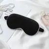 Antifaz de seda artificial de doble cara transfronterizo para dormir, bloqueador de luz, transpirable, protector de ojos para viaje, antifaz con logo impreso personalizado, regalo