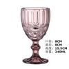 Taças de Vinho Tinto Coloridas em Vidro Embossado Estilo Europeu Retrô, Taças Espessadas, Acessórios de Vinho para Exportação, Decoração de Casa