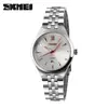 Time beauty SKMEI nueva moda clásico para hombre correa de acero calendario impermeable reloj deportivo simple de negocios reloj de cuarzo