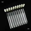 Laboratory High-Temperature Resistant Flat-Mouth Round-Bottom Test Tube with Silicone Stopper High Borosilicate Glass Test Tube 12/18/20mm