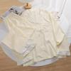Pijamas para Mujer Primavera, Otoño y Verano Algodón Nube Manga Larga Pantalones Cárdigan Lindo Dibujo Animado Niña Puede Usar Fuera Conjunto de Ropa para Casa