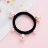Anillo de toalla de perla sin costuras con cabeza de bola, cuerda para el pelo, venta al por mayor, accesorios para el cabello de moda primavera y verano, mercado nocturno