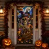 Pegatinas de vidrio para ventanas y puertas con temática de Halloween, impermeables y a prueba de aceite, nuevas pegatinas de pared de fondo para decoración de fiestas de Amazon, pegatinas para puertas