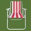 Cadeira de braço dobrável listrada para exterior, cadeira de praia de camping, cadeira portátil de tecido Oxford, cadeira dobrável portátil para exterior