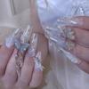 Nuevo de Primavera LZ joyería para uñas de alta definición Serie Valle de Mariposas Lujo Ligero Mariposa Tridimensional Super Brillante colgante Accesorios de Diamante para Uñas