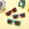 Gafas de sol personalizadas para niños, nuevas, de cara grande, para pasarela, marco negro gris coreano fuerte, 2020