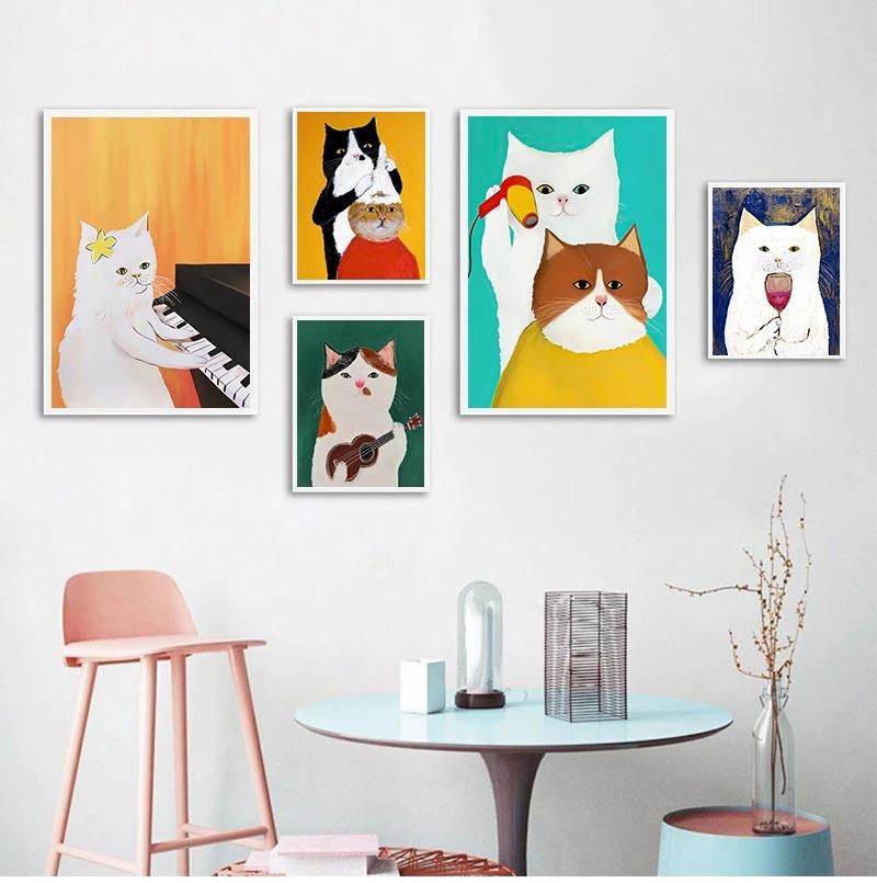 Cartoon-Cat-Posters-And-Prints